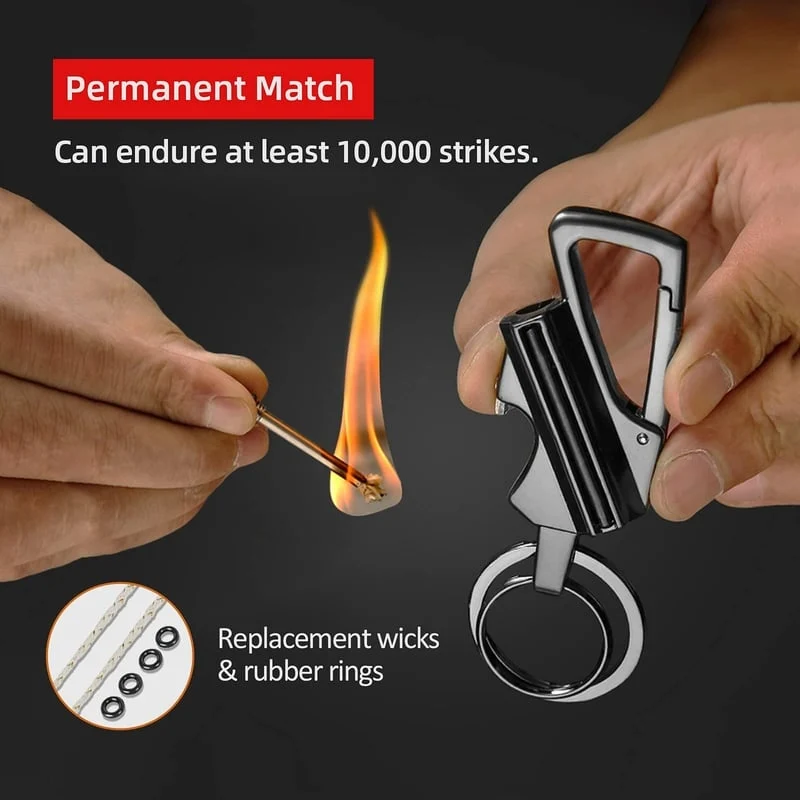 3-in-1 Survival Match Keychain