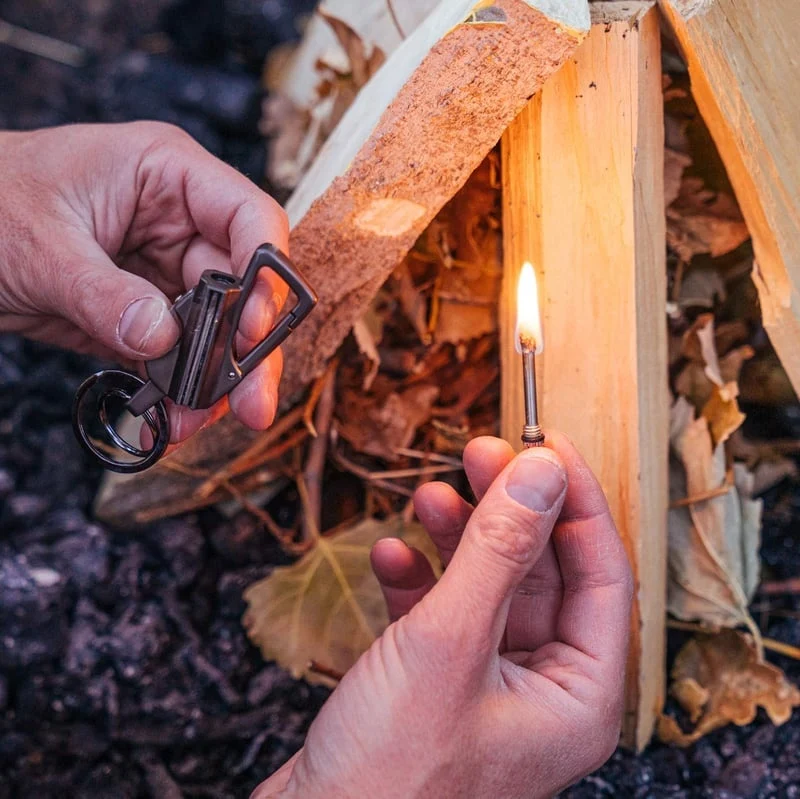 3-in-1 Survival Match Keychain