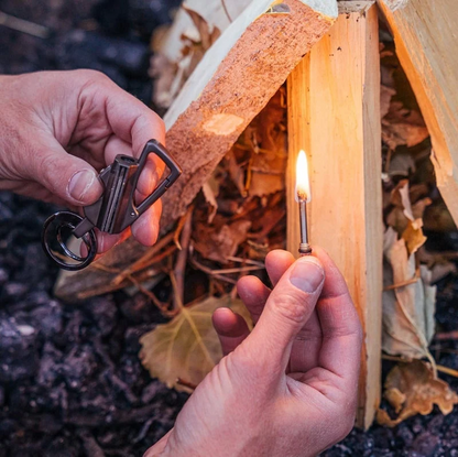 3-in-1 Survival Match Keychain