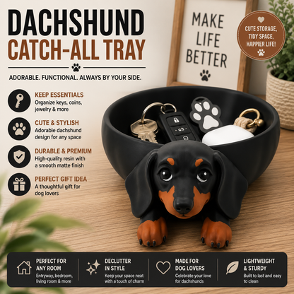 dachshund catch all tray