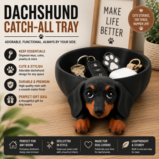 dachshund catch all tray