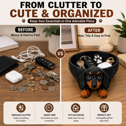 dachshund catch all tray